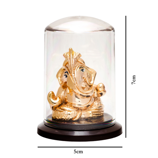 Gold Plated Ganesh Idol