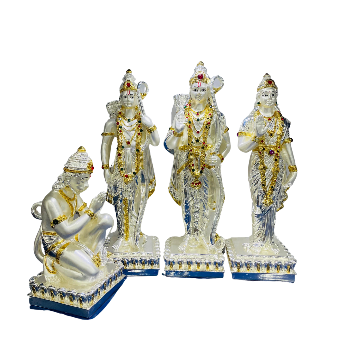 Silver and Gold plated Ram Darbar