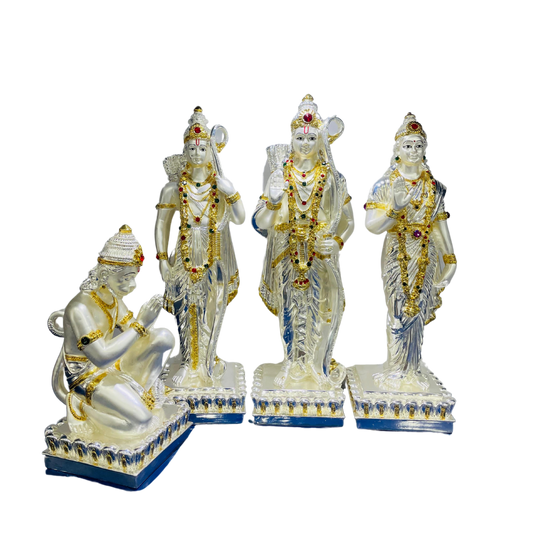 Silver and Gold plated Ram Darbar