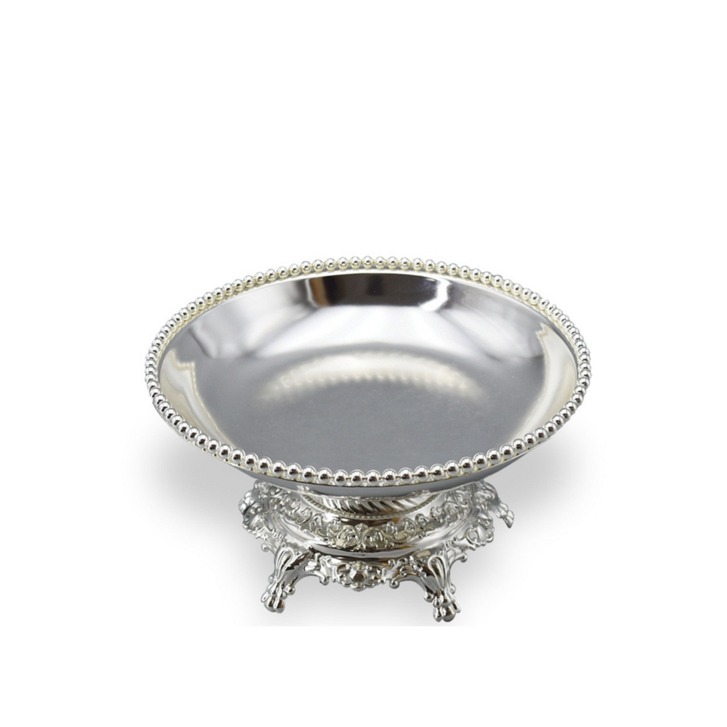 German silver bowl with stand