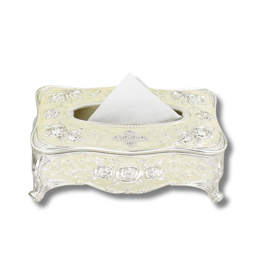 Enamel Tissue Box ( White)