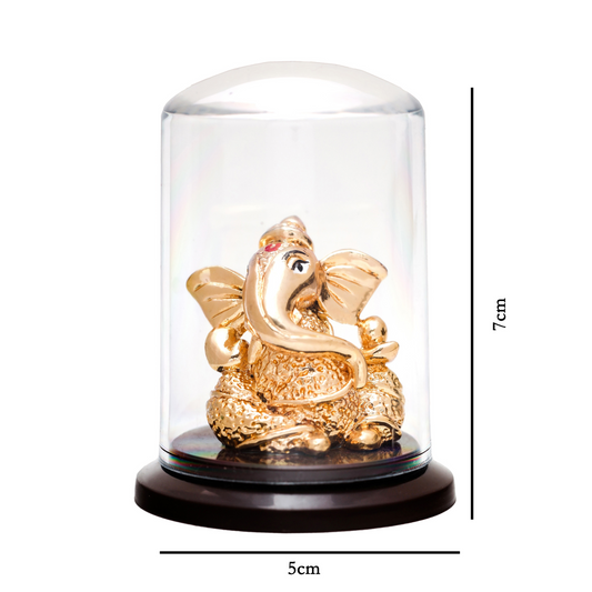 Gold Plated Ganesh Idol