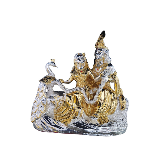 Gold Plated RadhaKrishna Idol
