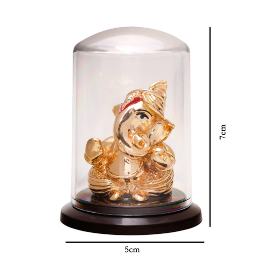 Gold Plated Ganesh Idol