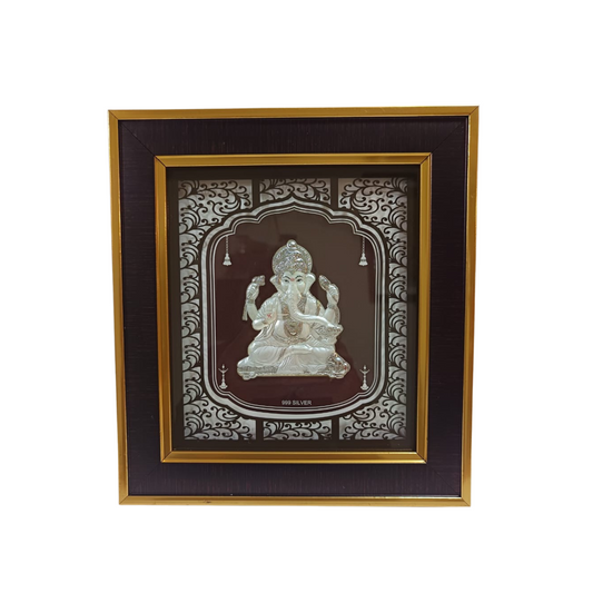 999 Silver Ganesha Frame