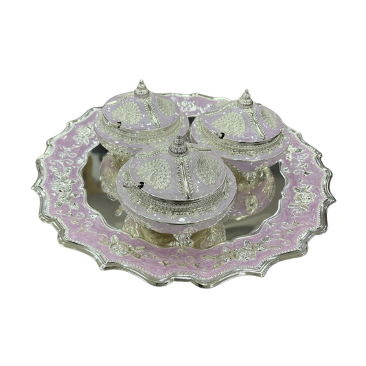 Enamel candy set of 3 (purple)