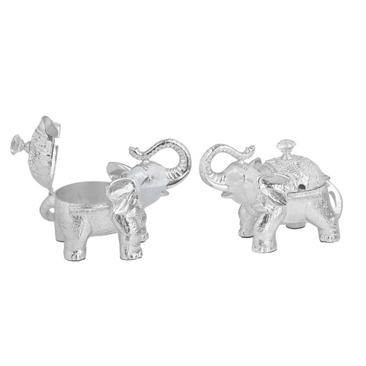Enamel Elephant Candy (White)