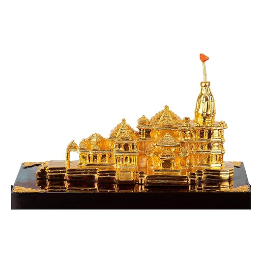 Gold Plated Ram Mandir Statue