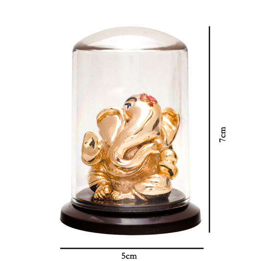 Gold Plated Ganesh Idol