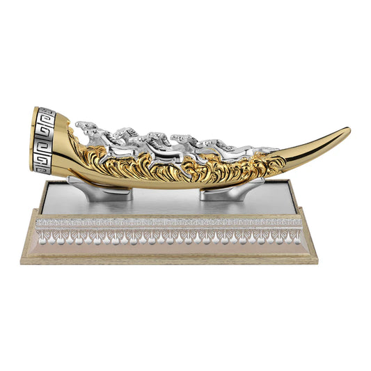 Gold Resin Elephant Horn