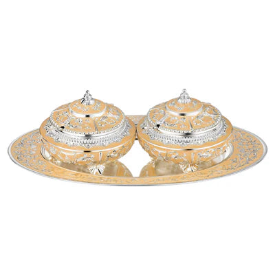 Enamel candy set of 2 (peach)