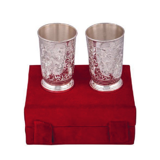 Silver Plated Glass Set