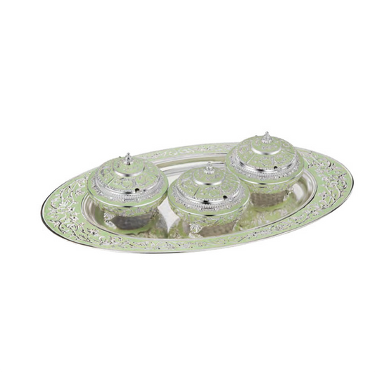 Enamel candy set of 3 ( green)