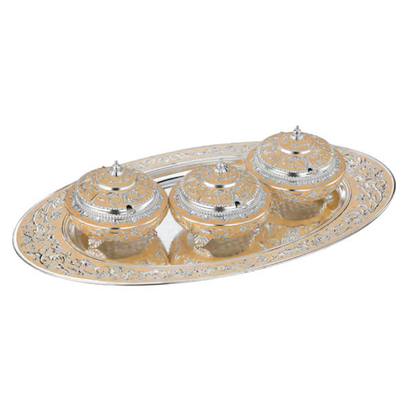 Enamel candy set of 3 (peach)