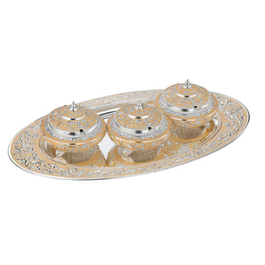 Enamel candy set of 3 (peach)