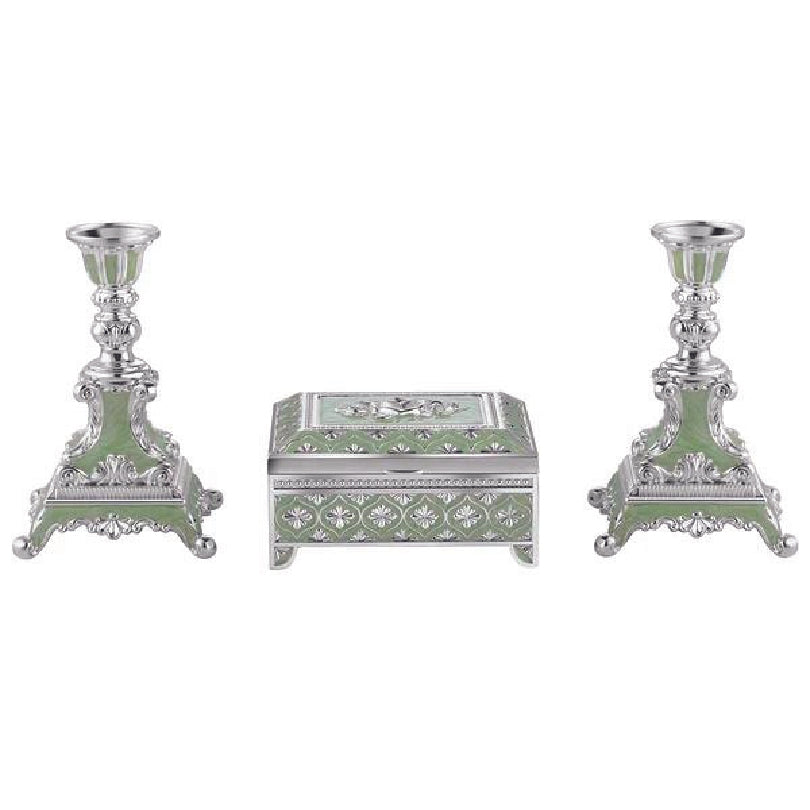 Enamel jewellery and candle stand gifting set