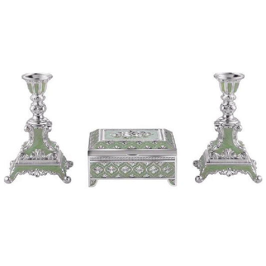 Enamel jewellery and candle stand gifting set
