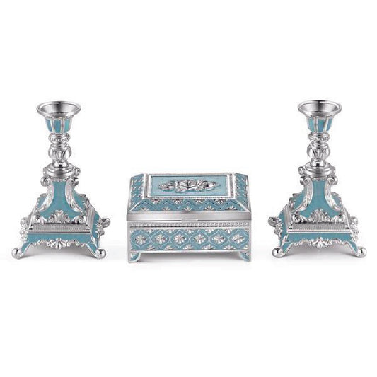 Enamel jewellery and candle stand gifting set