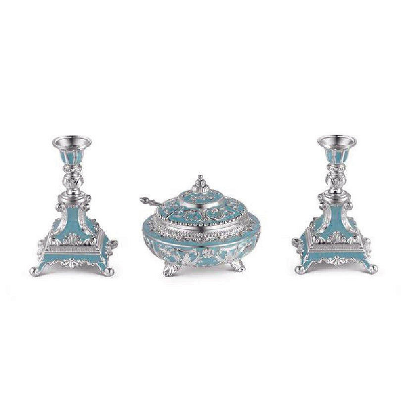 Enamel candy and candle stand gifting set