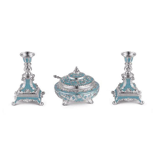 Enamel candy and candle stand gifting set