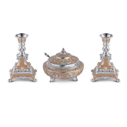 Enamel candy and candle stand gifting set