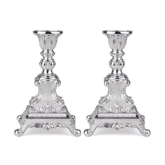 German Silver Candle Stand (White)