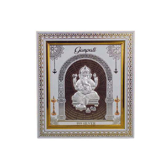 999 Silver Ganesh Frame