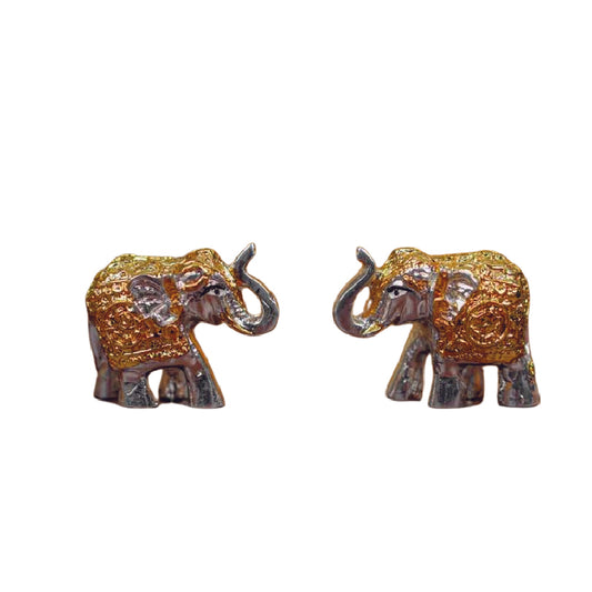 Gold & Silver Plated Elephant Set