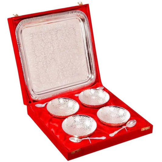 Silver Plated Bowl Set Of 4