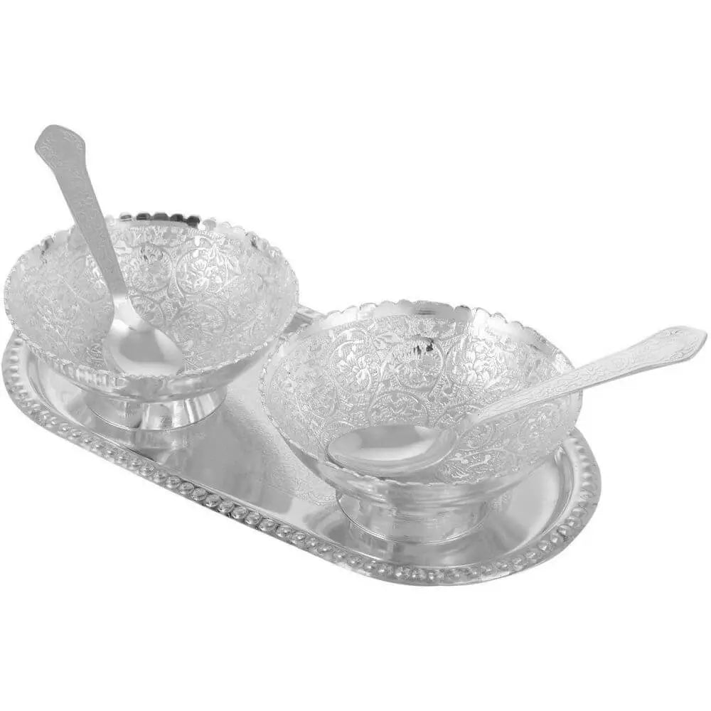 Silver Plated Bowl Set Of 2