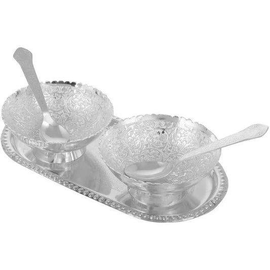 Silver Plated Bowl Set Of 2