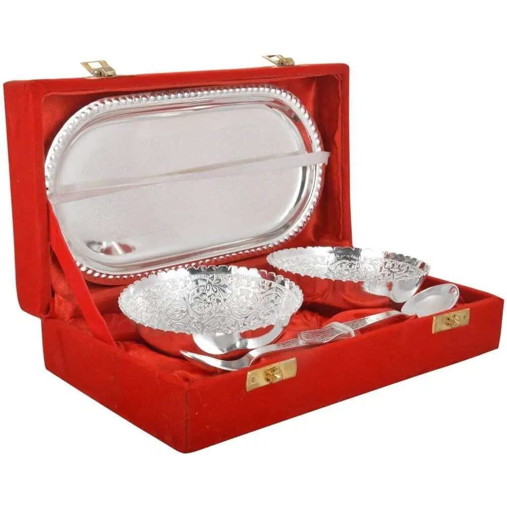Silver Plated Bowl Set Of 2