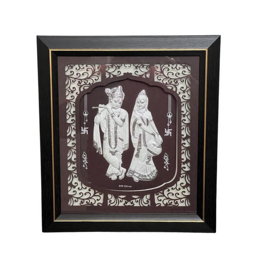 999 Silver RadhaKrishna Frame