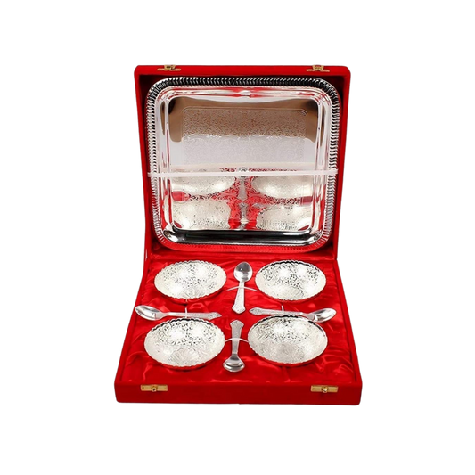Silver plated bowl set of 4
