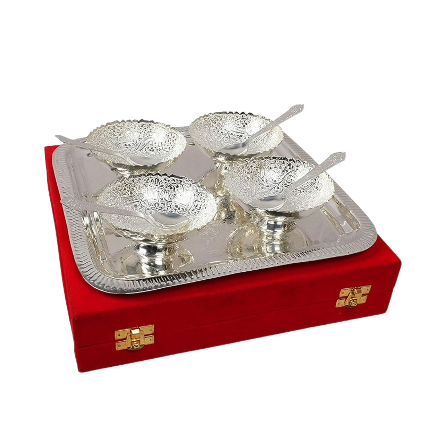 Silver plated bowl set of 4