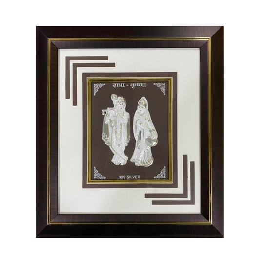 999 Silver RadhaKrishna Frame