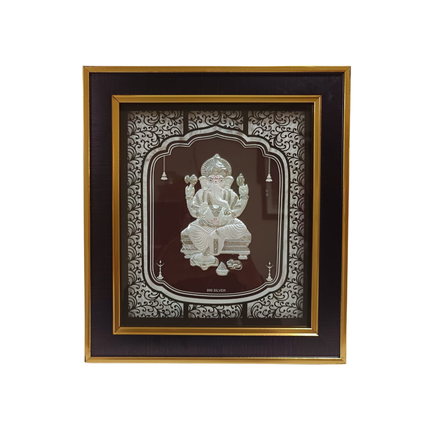 999 Silver Ganesha Frame