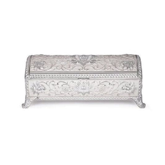 Enamel jewellery box (white)