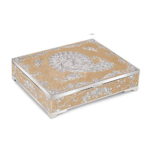 Enamel jewellery box (peach)