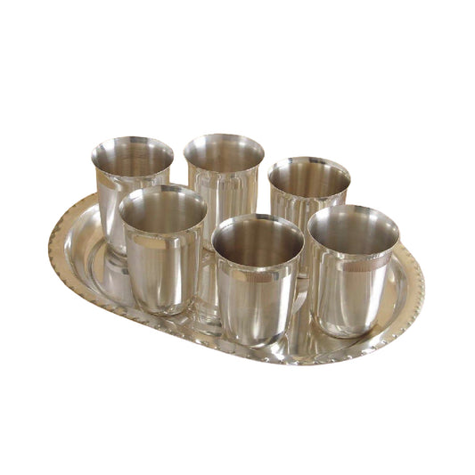 Silver Plated Glass Set of 6
