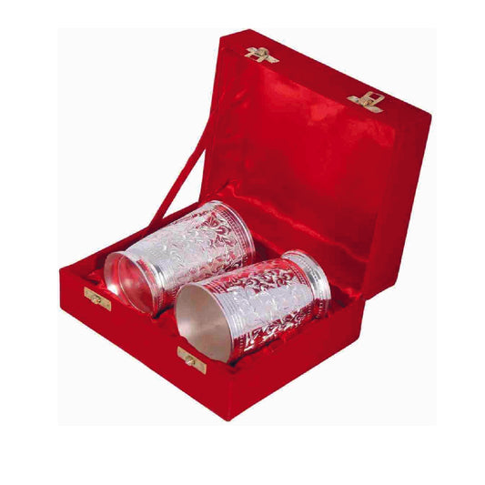 Silver Plated Glass Set